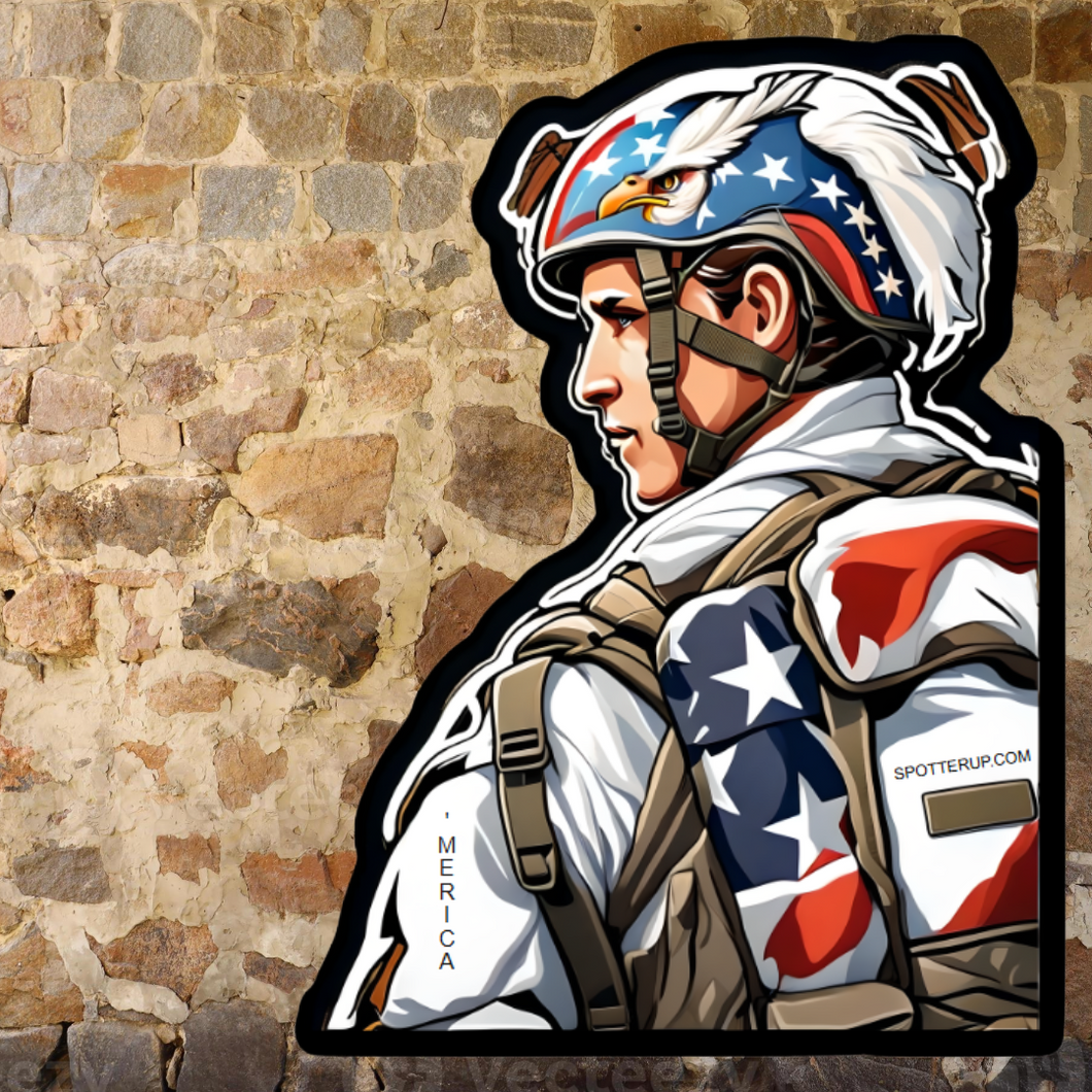 Sticker 'Merica 3.5 x 2.5