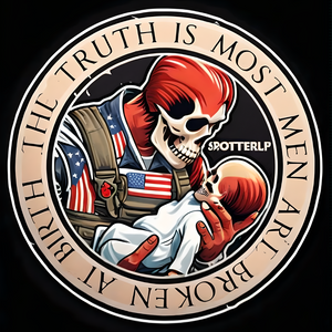 Sticker Virtue and Enterprise RED 3"