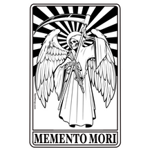 Sticker Memento Mori Winged 2"x3"
