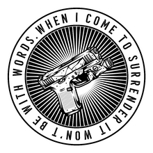 Sticker Never Surrender 3"x3"