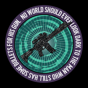 Sticker Never Dark Rifle 3"x3"