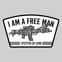 Sticker I am a Free Man with Snake
