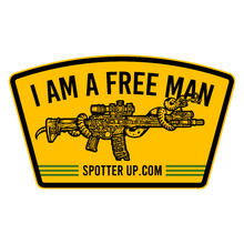 Sticker I am a Free Man with Snake