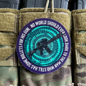 Sticker Never Dark Rifle 3"x3"