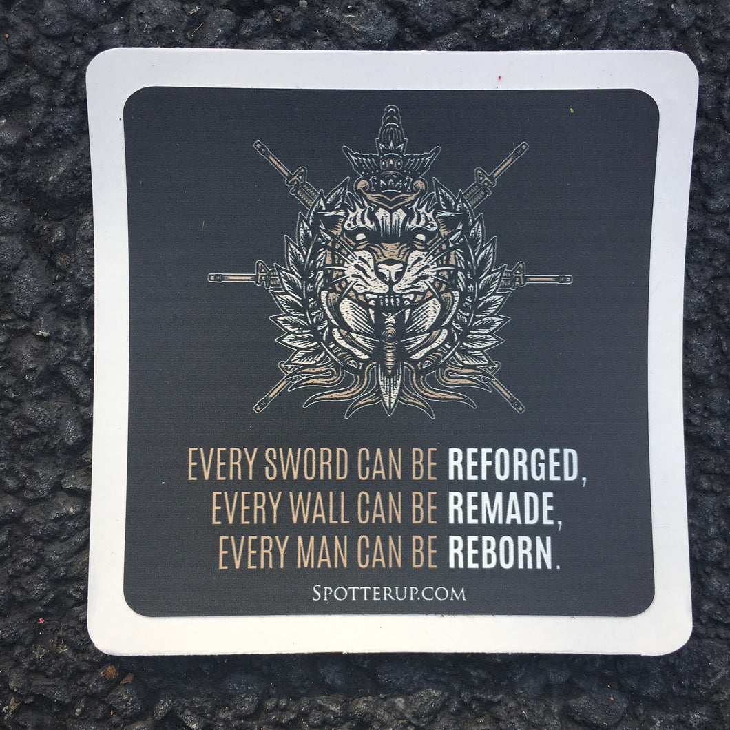Sticker Every Man Can Be Reborn 4