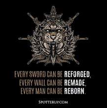 Sticker Every Man Can Be Reborn 4" x 4" V2